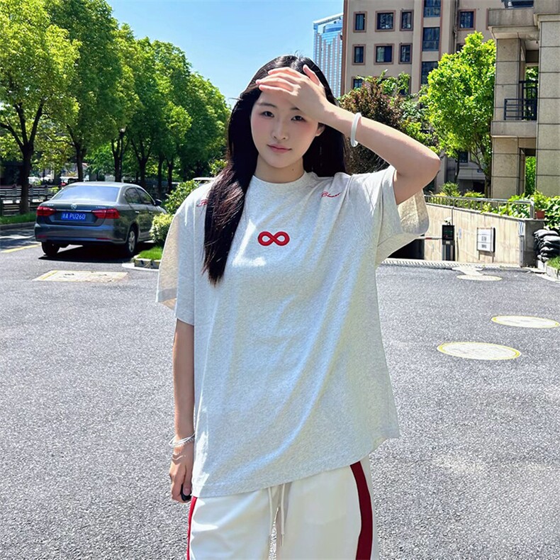 万针全刺绣解构设计260克重磅双纱纯棉高品质美式高街短袖T恤特35,男装T恤,电商A486
