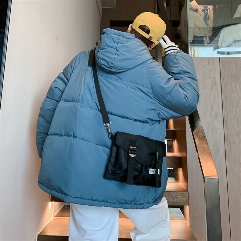 棉服外套男韩版潮流加厚冬季帅气连帽2024新款ins棉衣MF204-P83,男装棉衣,星座412-3