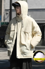 2023冬上新加绒加厚羽绒服简约冲锋衣外套男女8313-P220控价318，男装羽绒服，电商A441-1