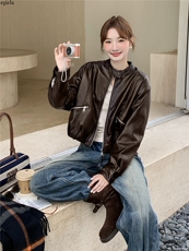2025年冬季短皮衣加绒棉服RF2C290-6882-P185-K275，女装皮衣，蝶眷
