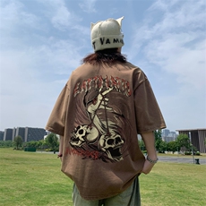 骷髅头印花水洗做旧夏季美式无袖背心/马甲/坎肩XZ514-2-1313-P38，男装背心/马甲，星座514-2(原B239)