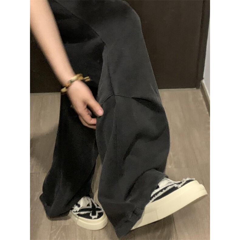 【有货】cleanfit灰色褶皱卫裤男潮牌痞帅炸街裤子X812LL-特P58,男装休闲裤,星座1007（原301D）