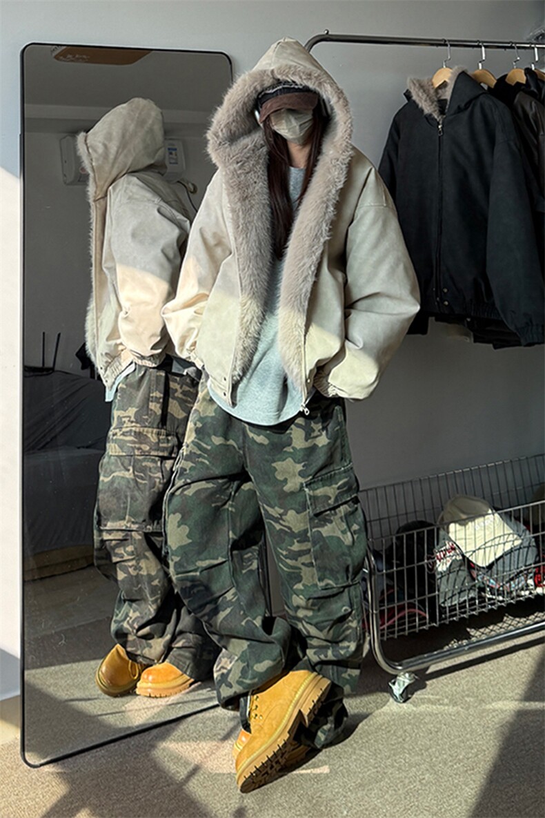 现货座山雕连帽棉衣加绒加厚棉服外套310A-2ZSD2302特p110,男装棉衣,星座310A-2