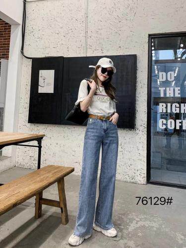 高弹天丝牛仔裤，女装牛仔裤，千百莲