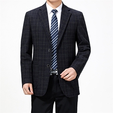 男士2023秋季新款长袖商务休闲西服中青年纯色便服外套AJY3-P170，男装西服，电商B212（原钱塘6029）