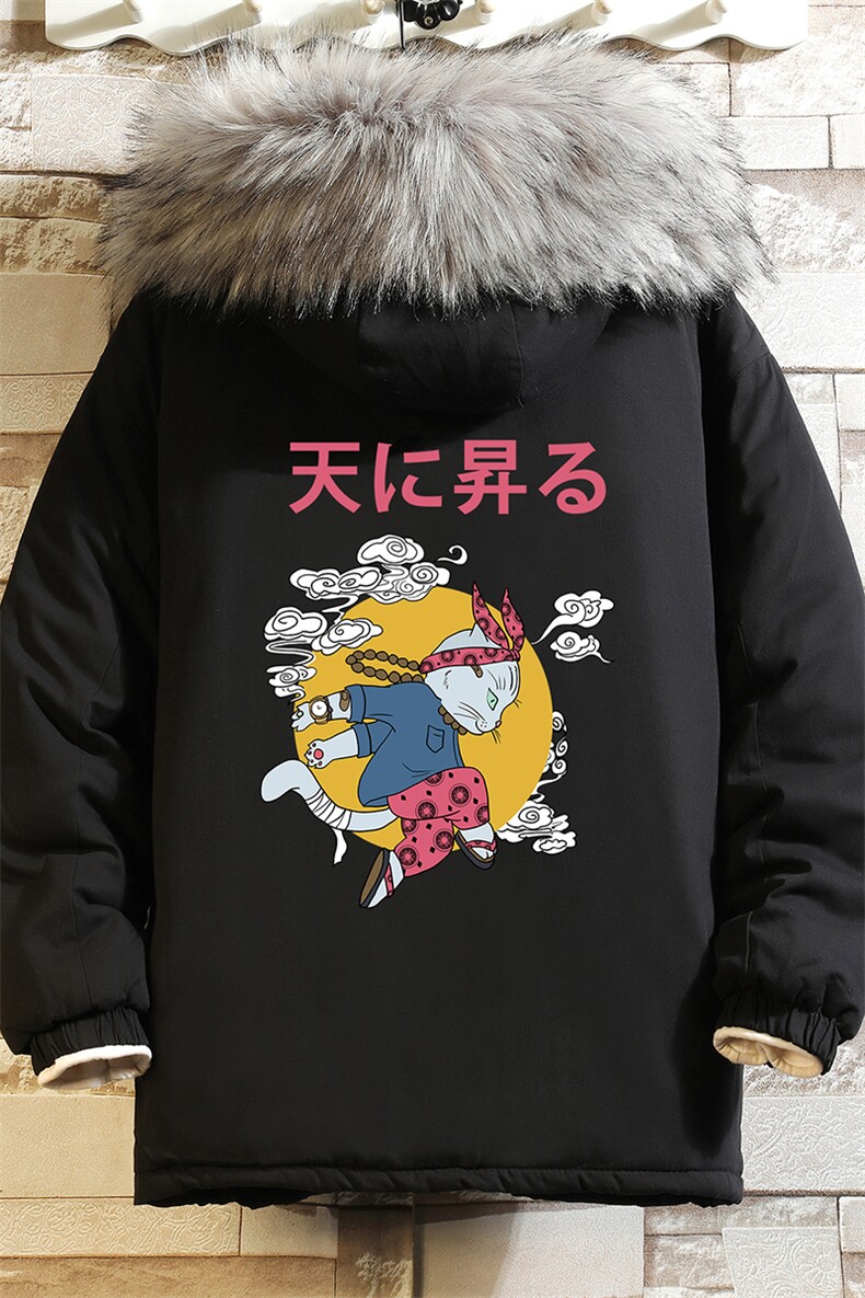 MM48012-P130冬季大毛领衣男士大码加厚袄男服砖墙,男装棉衣,电商A040A
