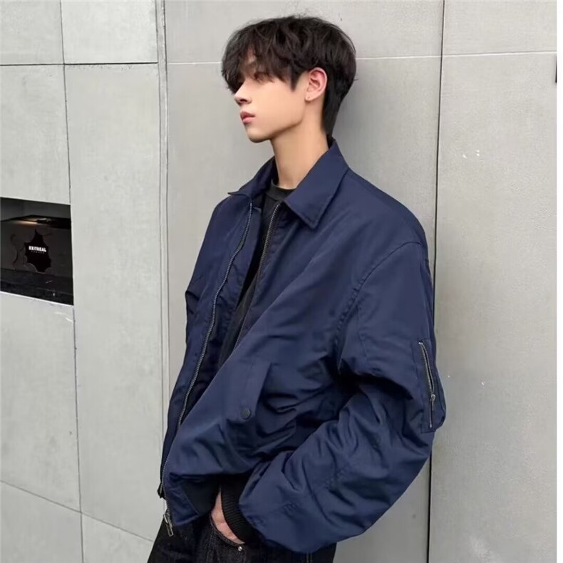春秋痞帅外套男高街潮牌港风日系韩版潮流夹克JK633-P47,男装夹克,星座208-5