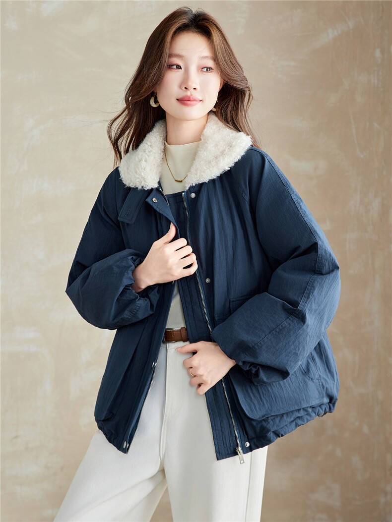 2025冬装新款时尚潮流派克羽绒服,女装羽绒服,鑫鑫格