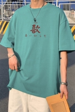 HXT1095TP20夏季短袖t恤男生宽松百搭ins潮流纯棉五分半袖上衣，男装T恤，电商A102-1