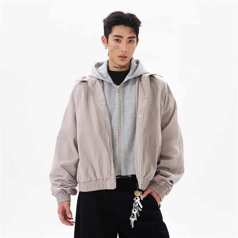 Q59/P98网图慎用春款座山雕小马丁卫衣假两件夹克外套男女1，男装夹克，星座1506