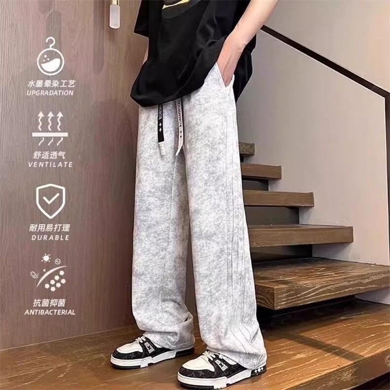1506/QK1500/P31美式街头男潮牌复古宽松休闲阔腿裤子图片