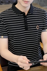 抖音直播得物73311-P40精神小伙网红Polo衫短袖男士夏季2025年新，男装T恤，电商D310B