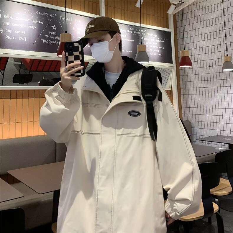 男秋季外套潮牌街头双层假两件W1147P68,男装夹克,星座1116-2