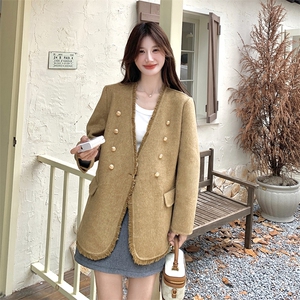 【现货】小香风西装双面尼外套A827 P205 K298图片