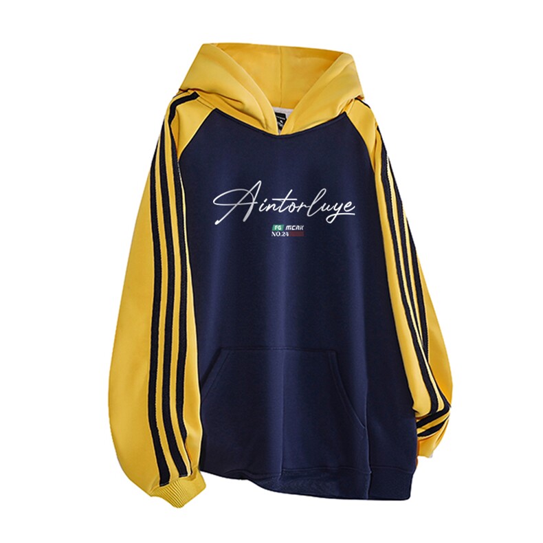 抖音得物高品质支持退换480克全棉加绒加厚宽松织带印花卫衣A0805，男装卫衣，电商A443