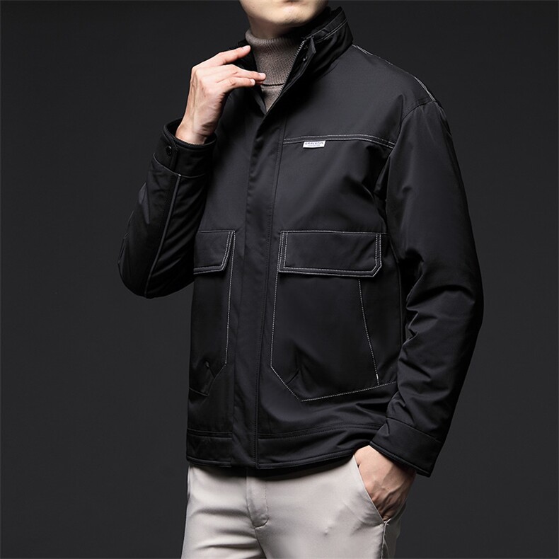 CD8230钱塘2020-2秋冬新款男士潮流时尚宽松立领羽绒服外套P200,男装羽绒服,钱塘207-2