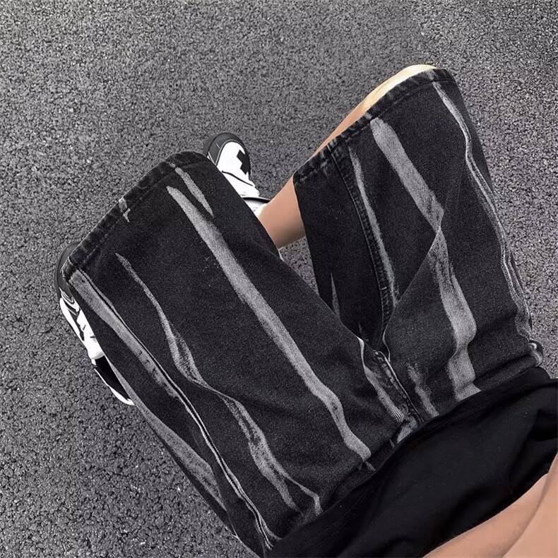 青春流行ins男直筒水洗牛仔裤P38,男装牛仔裤,星座1116-2