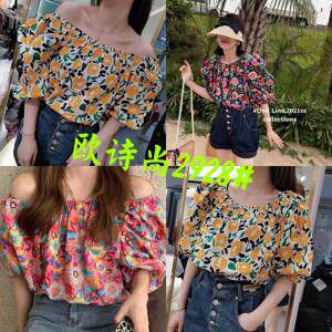 新花小衫三个颜色ML，女装，欧诗尚