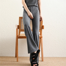 2025年秋季高腰通勤直筒裤长裤时尚百搭通勤简约，女装休闲裤，高粱穗羊绒