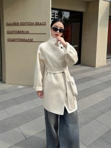 2025新款背包短款羊毛双面大衣,女装毛呢外套,宸诺服饰