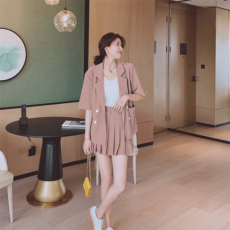 档口现货爆款西装套装新增白色白底图zb011-892p110k168,女装西装,Mushroom