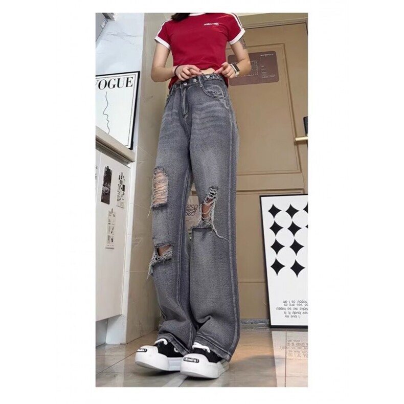1506A/G77130/P43高街设计感破洞乞丐牛仔裤,男装牛仔裤,星座1506A