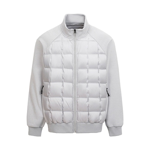 冬季开衫棒球领拼接轻薄保暖羽绒服90白鸭绒 XZ309 Y95656  P125图片