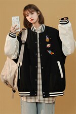 中性风春秋季情侣棒球服男女休闲夹克女时尚外套男BQF277-P50，男装夹克，电商B371