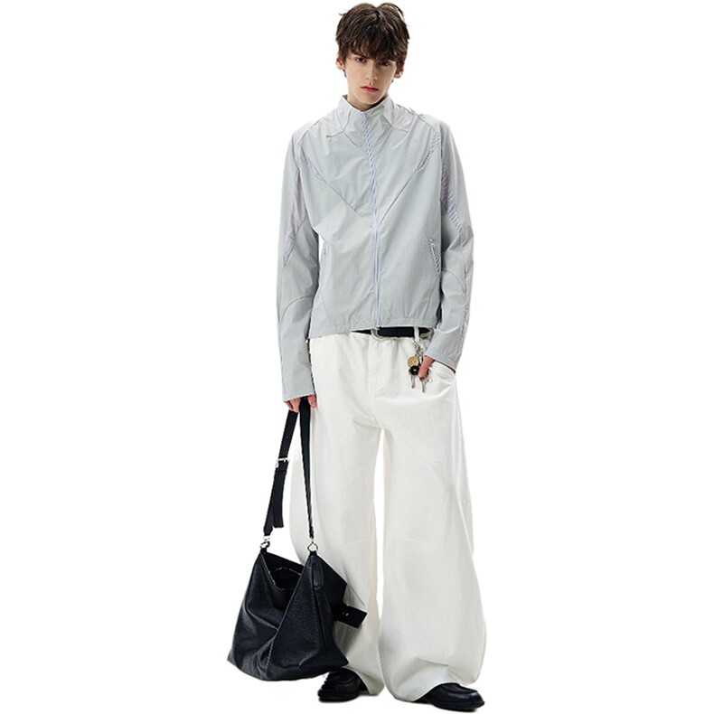 春夏款高品质冰感速干防晒服休闲户外运动外套透气弹力机能风夹克，男装防晒衣，电商A486-1