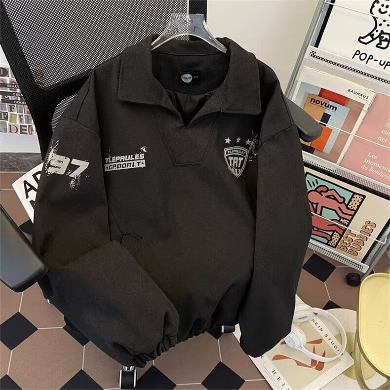 高街夹克外套男士韩版潮流痞子帅气字母2025春季ins上衣W6394-P85,男装夹克,星座412-2