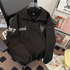 高街夹克外套男士韩版潮流痞子帅气字母2025春季ins上衣W6394-P85，男装夹克，星座412-2