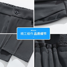 西裤男士夏季垂坠感直筒西装裤宽松阔腿休闲长裤Q818-P35，男装西裤，星座610（原A335）