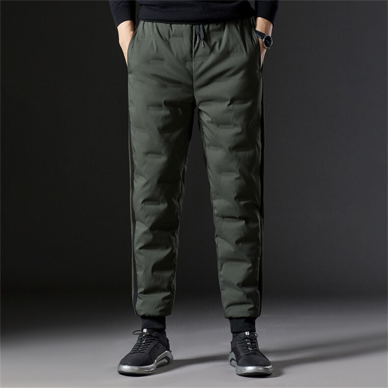 BAMJ-6602钱塘2020-2中青年男士冬季厚款保暖休闲羽绒裤P117，男装棉裤，钱塘207-2