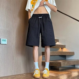 夏季新款美式短裤泡泡纱四分男士夏季薄款休闲裤运动训练速干外潮图片
