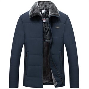 6803/P80中老年男装外套爸爸冬季棉服加绒加厚短款棉袄男图片