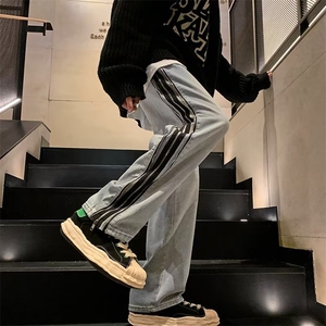 美式牛仔裤男春秋新款休闲直筒裤WH31P58图片