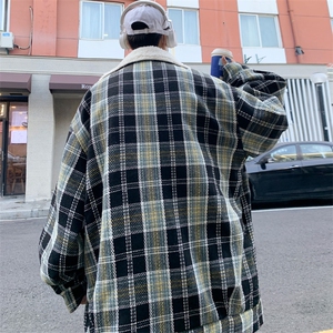 羊羔毛加绒加厚棉服外套男冬季百搭情侣棉衣 M166 P115 控148图片
