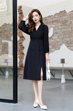 春季连衣裙，女装连衣裙，蓝芝衣秀