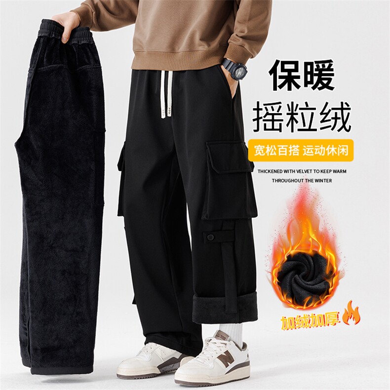 男士加绒加厚休闲户外保暖裤子K151加绒-P55大码元图片