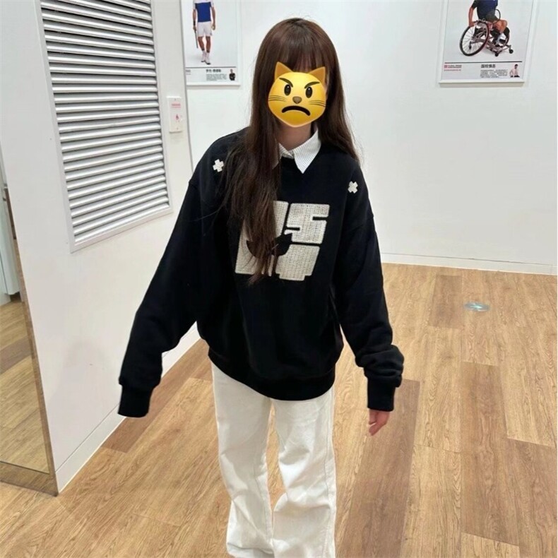 刺绣款螺口长袖卫衣,男装卫衣,星座410-6（原星座1304-1）