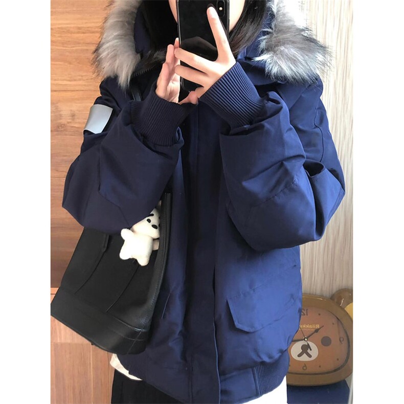 连帽毛领羽绒棉服男女冬季加厚派克服韩系小个子棉衣棉袄MY413,男装棉衣,星座1116A（原606A-3）