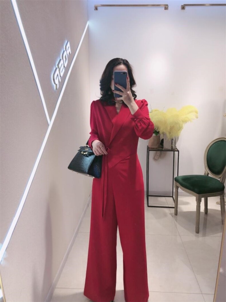 春款连体裤，女装连体裤，珀莎