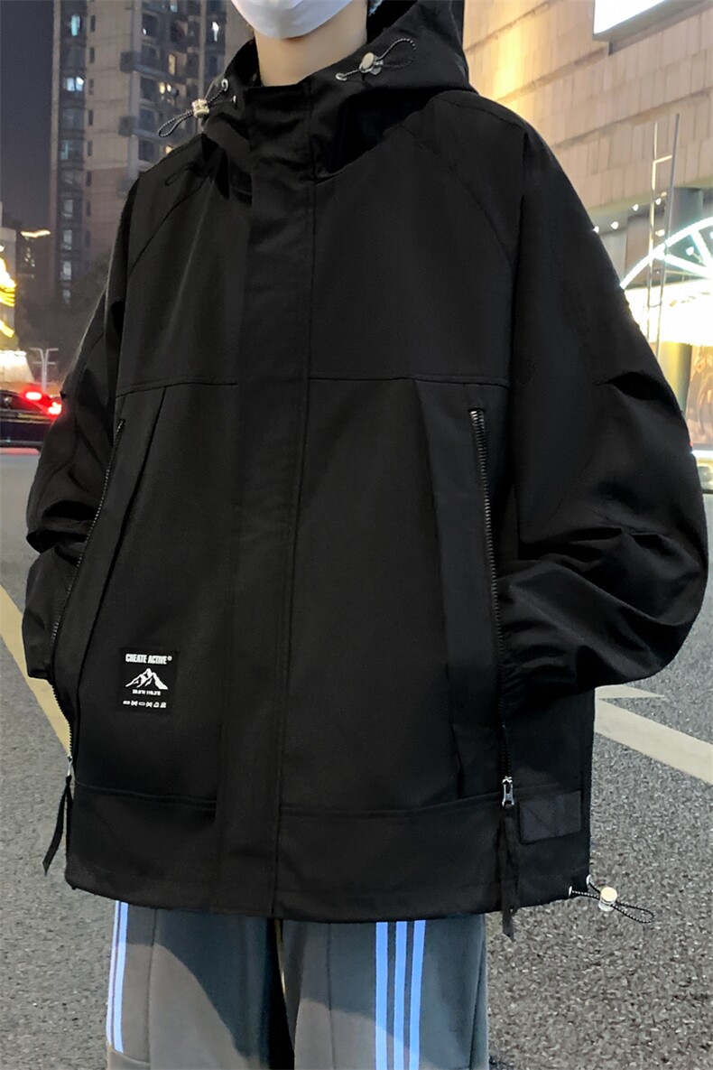 JK6810加厚-P98冬季大码工装连帽加厚棉衣冲锋衣,男装夹克,星座109