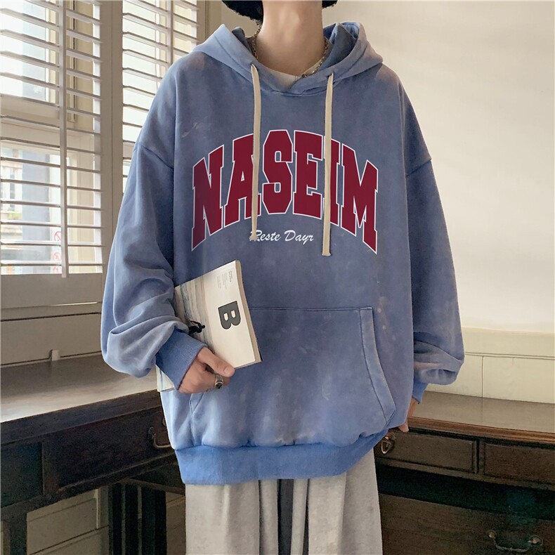 加绒新款港风宽松连帽套头卫衣X5685-常规P70控88-加绒P80控98,男装卫衣,电商A061-1