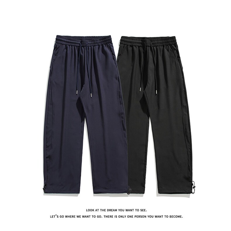 复古美式速干工装裤夏季薄款宽松垂感休闲阔腿裤K8665-特价P27，男装休闲裤，电商A007