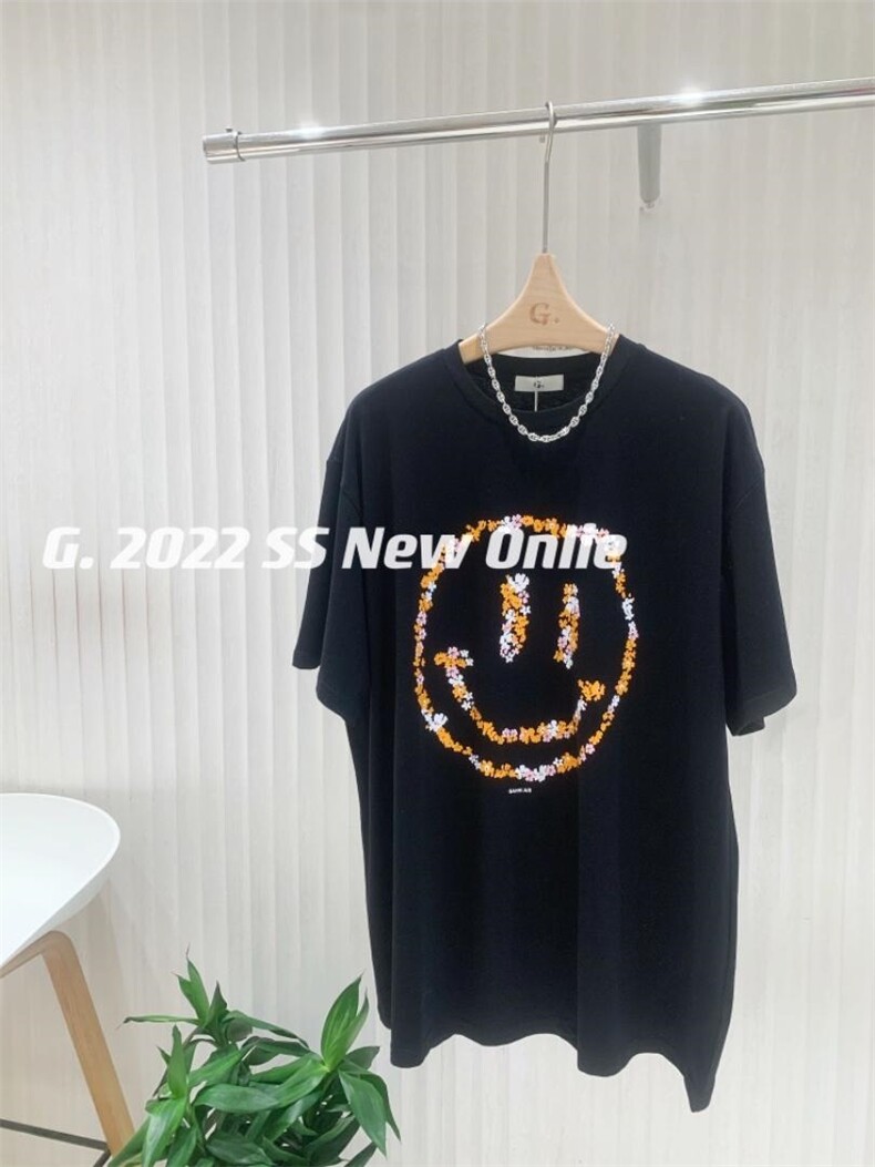 笑脸T黑白2色均码现货，其它，G