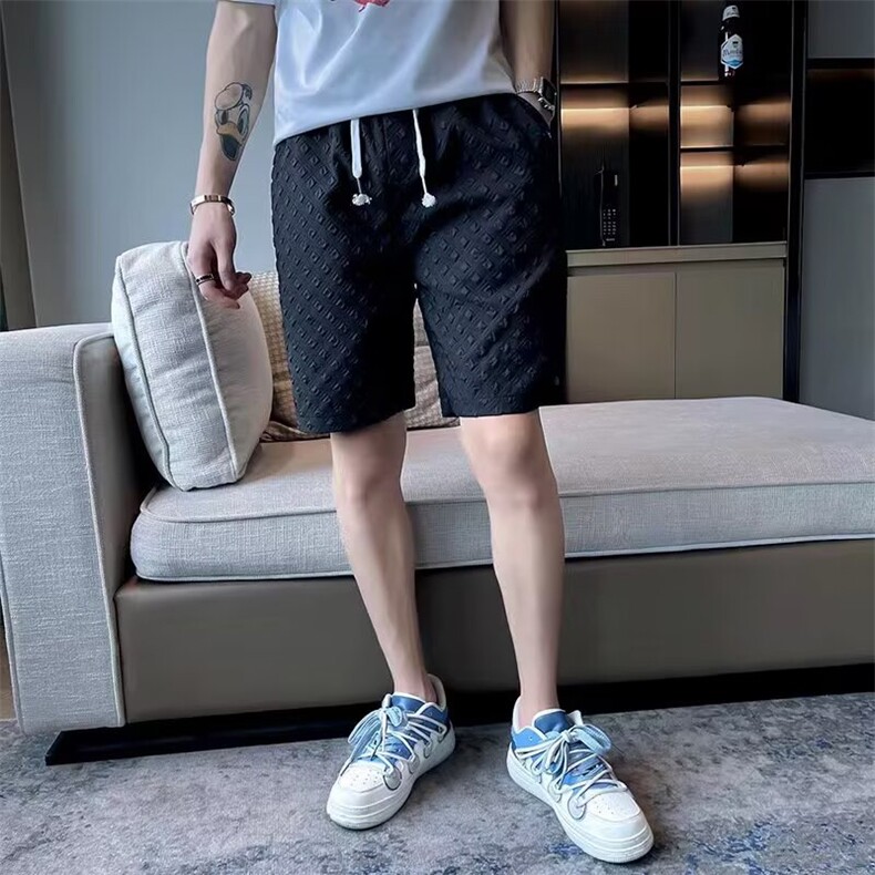 冰丝裤子男潮牌薄款夏季男士速干花色运动裤潮流男款休闲时尚卫裤,男装休闲裤,星座1210-1
