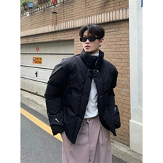 网络图现货！立领金属扣短款棉服外套高级设计感棉服RY113-P110，男装棉衣，星座1005-6