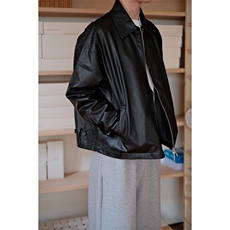 W9496-P70网图现货痞帅Pu皮衣潮牌皮夹克机车服高街外套，男装夹克，星座1608-2