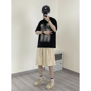 短裤男夏季薄款休闲运动中裤速干男款沙滩五分裤DK530特批22图片